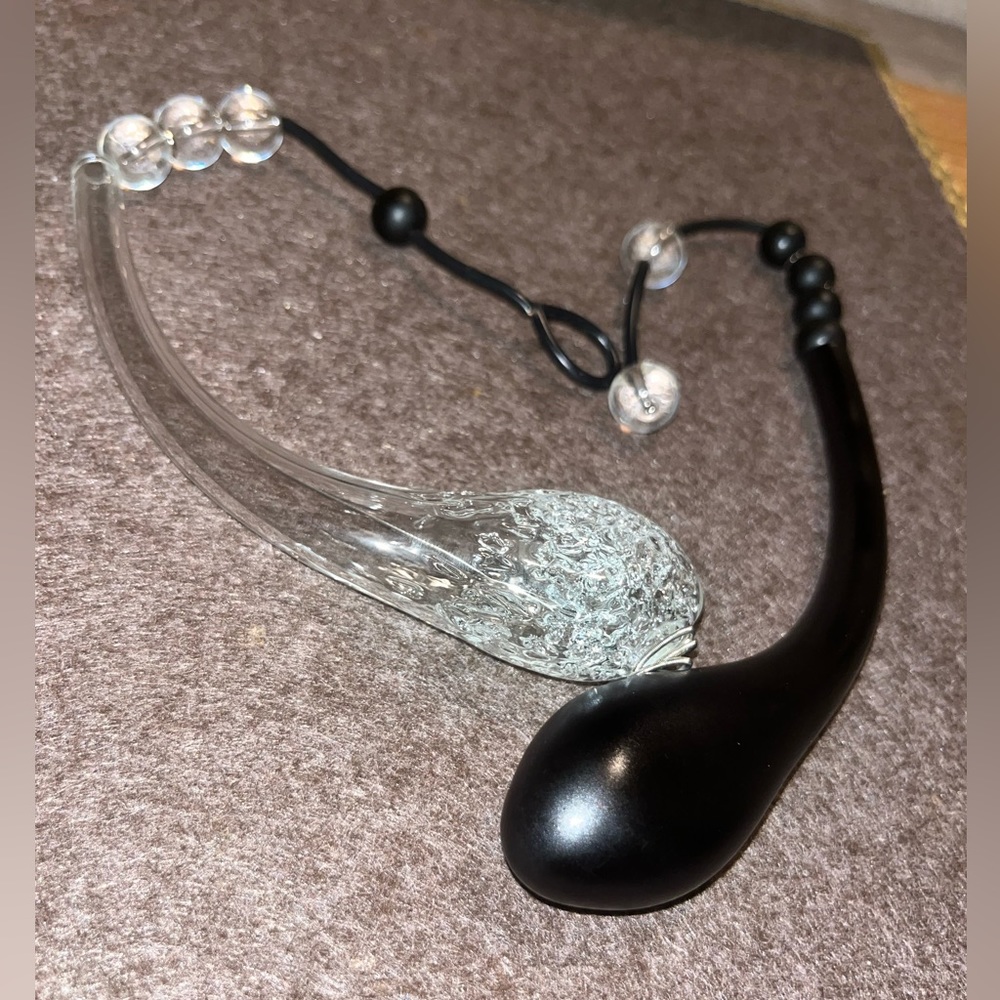 Murano Glass Necklace🖤🤍